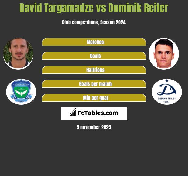 David Targamadze vs Dominik Reiter h2h player stats