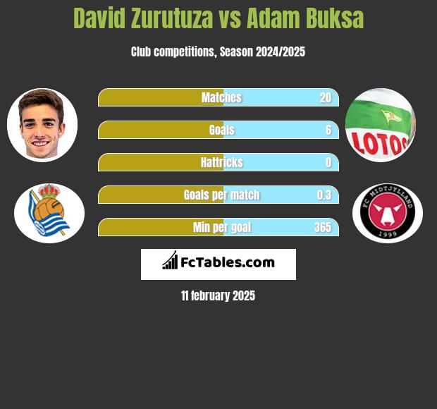 David Zurutuza vs Adam Buksa h2h player stats