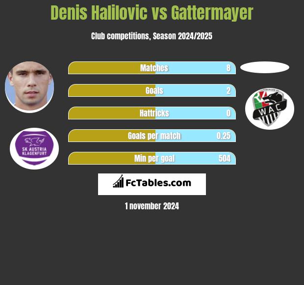 Denis Halilovic vs Gattermayer h2h player stats