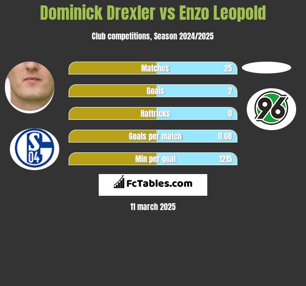 Dominick Drexler vs Enzo Leopold h2h player stats