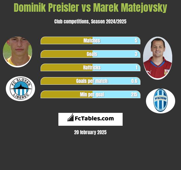 Dominik Preisler vs Marek Matejovsky h2h player stats