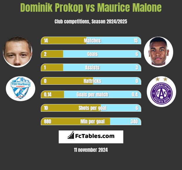 Dominik Prokop vs Maurice Malone h2h player stats