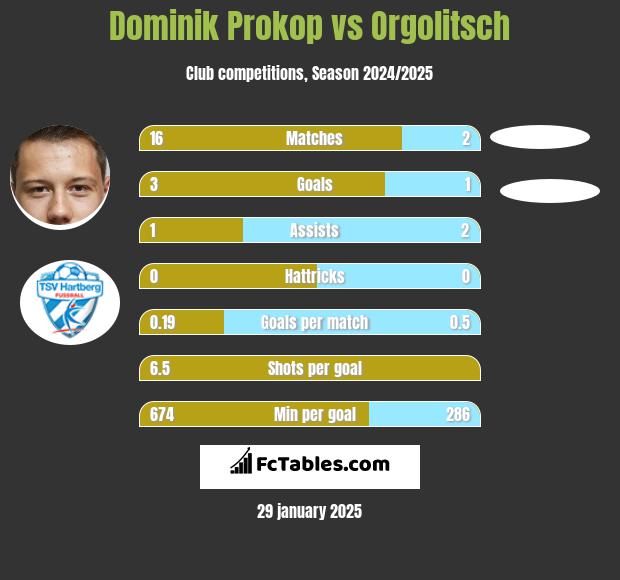 Dominik Prokop vs Orgolitsch h2h player stats