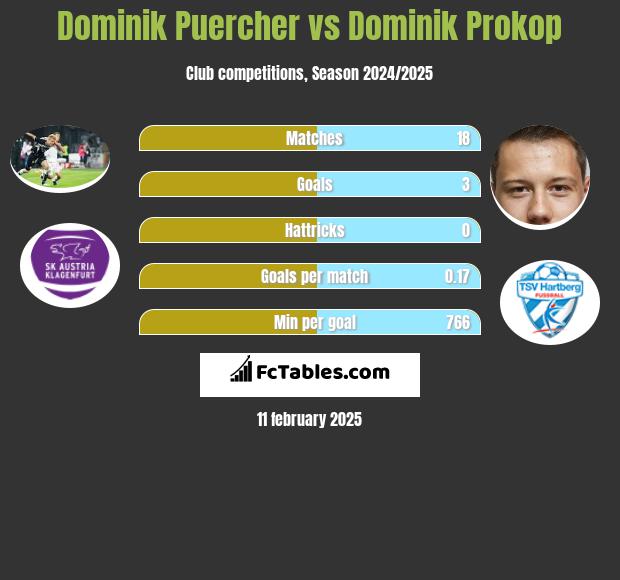 Dominik Puercher vs Dominik Prokop h2h player stats