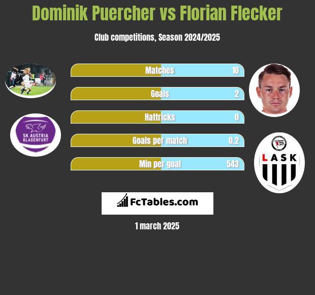 Dominik Puercher vs Florian Flecker h2h player stats