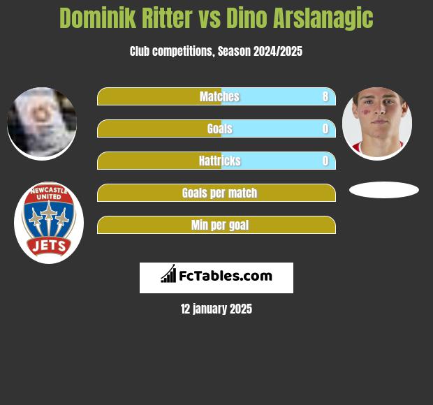 Dominik Ritter vs Dino Arslanagic h2h player stats