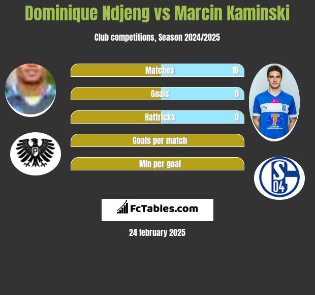 Dominique Ndjeng vs Marcin Kamiński h2h player stats