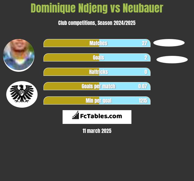 Dominique Ndjeng vs Neubauer h2h player stats