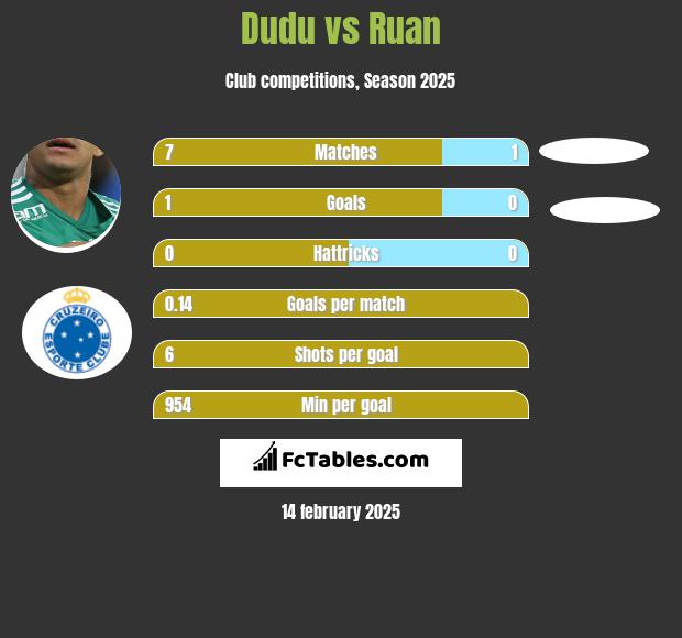 Dudu vs Ruan h2h player stats