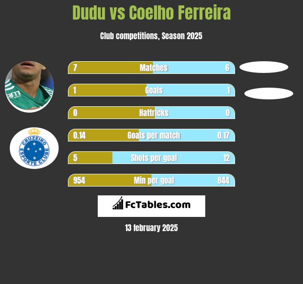 Dudu vs Coelho Ferreira h2h player stats