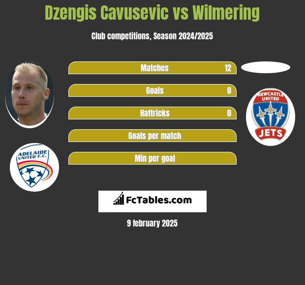 Dzengis Cavusevic vs Wilmering h2h player stats