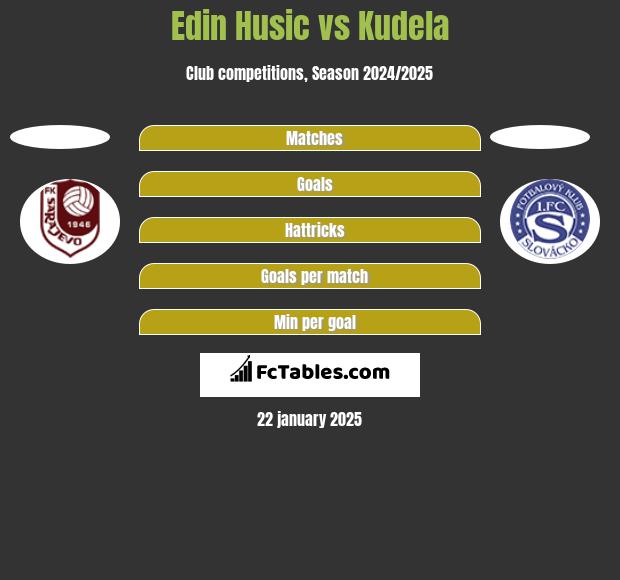 Edin Husic vs Kudela h2h player stats