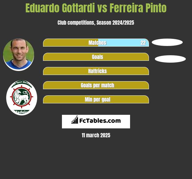 Eduardo Gottardi vs Ferreira Pinto h2h player stats