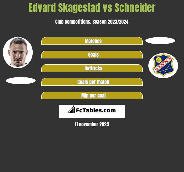 Edvard Skagestad vs Schneider h2h player stats