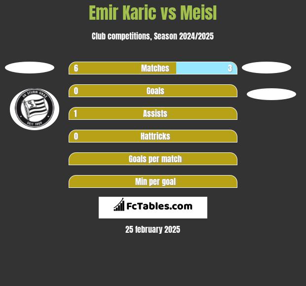 Emir Karic vs Meisl h2h player stats