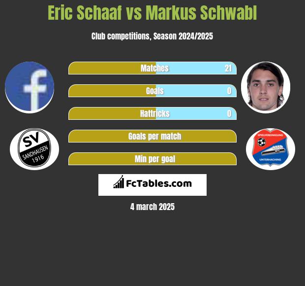 Eric Schaaf vs Markus Schwabl h2h player stats