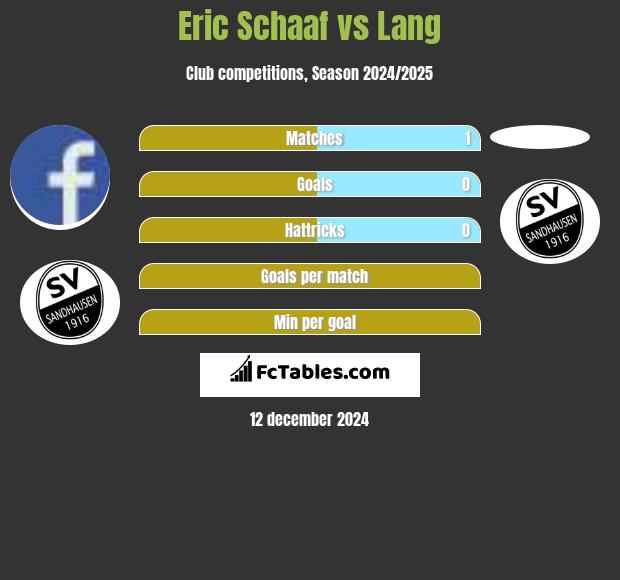 Eric Schaaf vs Lang h2h player stats