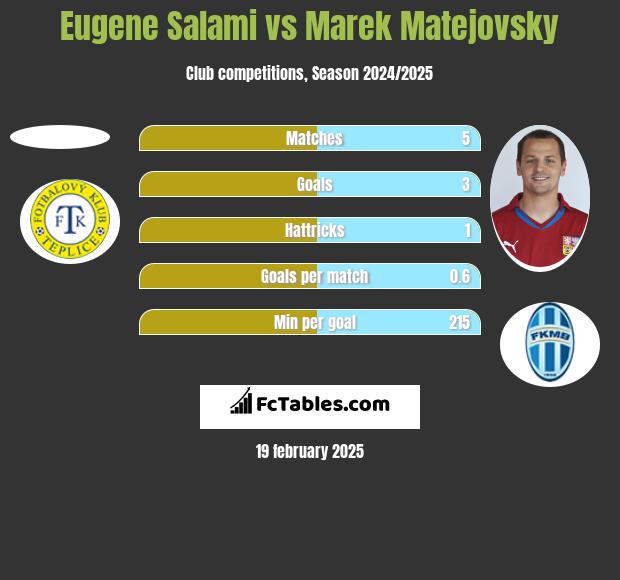 Eugene Salami vs Marek Matejovsky h2h player stats