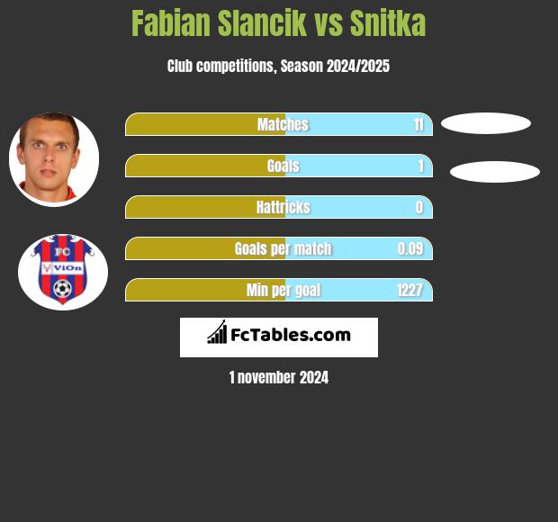 Fabian Slancik vs Snitka h2h player stats