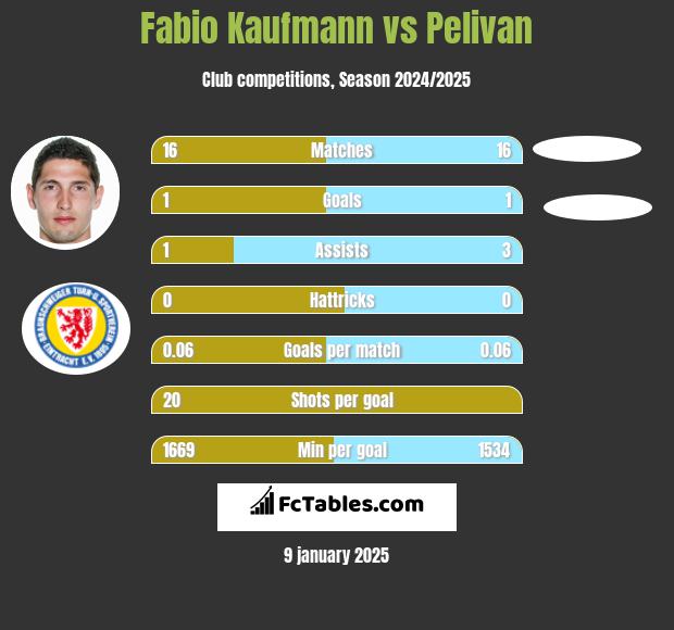 Fabio Kaufmann vs Pelivan h2h player stats