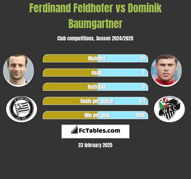 Ferdinand Feldhofer vs Dominik Baumgartner h2h player stats