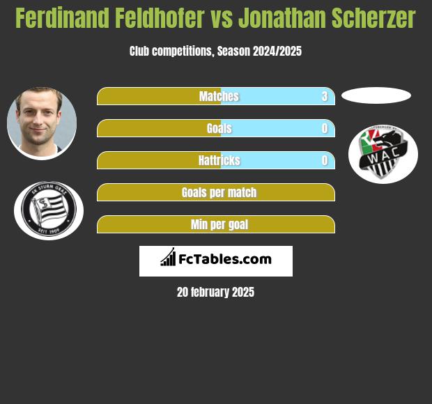 Ferdinand Feldhofer vs Jonathan Scherzer h2h player stats