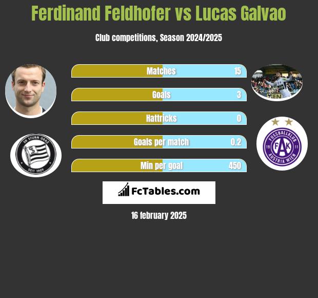 Ferdinand Feldhofer vs Lucas Galvao h2h player stats