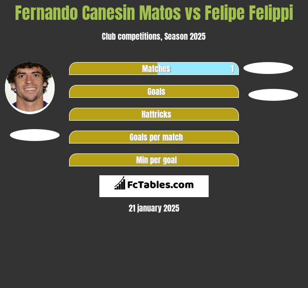 Fernando Canesin Matos vs Felipe Felippi h2h player stats