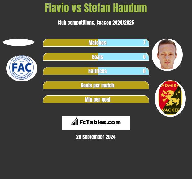 Flavio vs Stefan Haudum h2h player stats