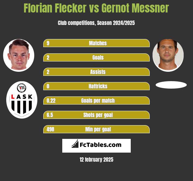 Florian Flecker vs Gernot Messner h2h player stats