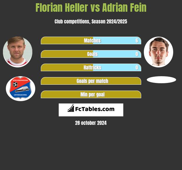 Florian Heller vs Adrian Fein h2h player stats