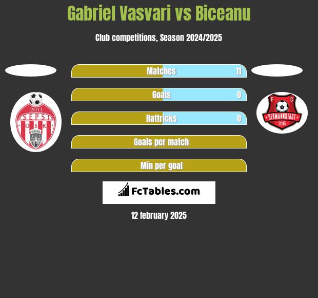 Gabriel Vasvari vs Biceanu h2h player stats