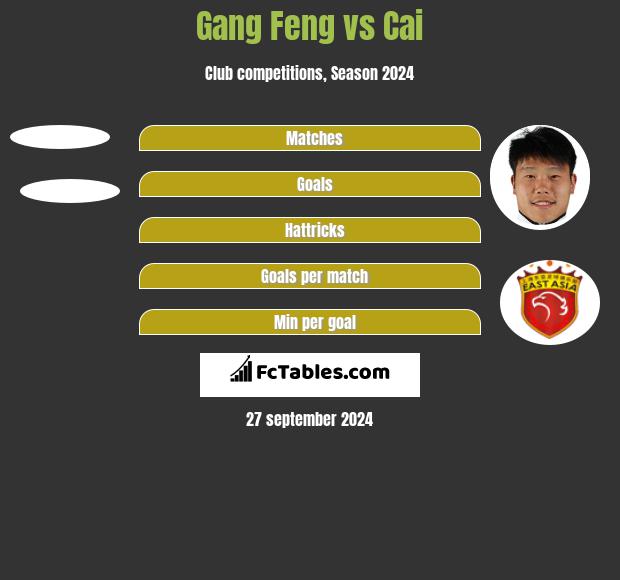 Gang Feng vs Cai h2h player stats