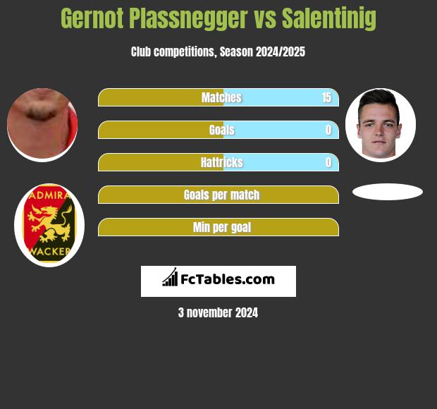 Gernot Plassnegger vs Salentinig h2h player stats