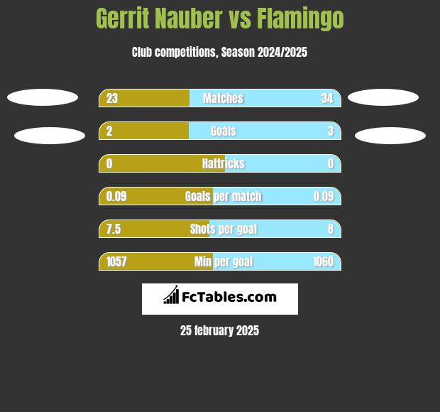 Gerrit Nauber vs Flamingo h2h player stats