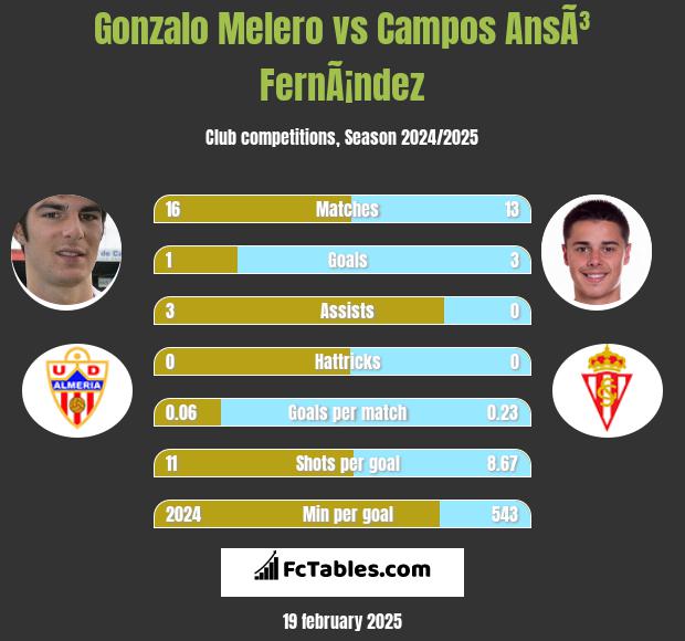 Gonzalo Melero vs Campos AnsÃ³ FernÃ¡ndez h2h player stats