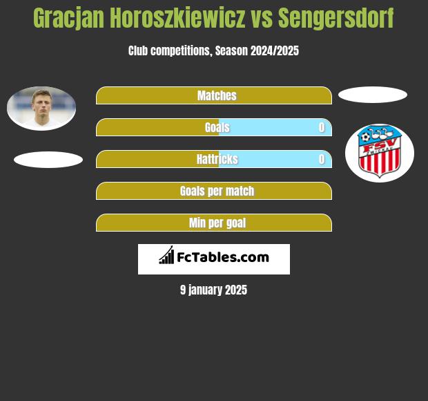 Gracjan Horoszkiewicz vs Sengersdorf h2h player stats