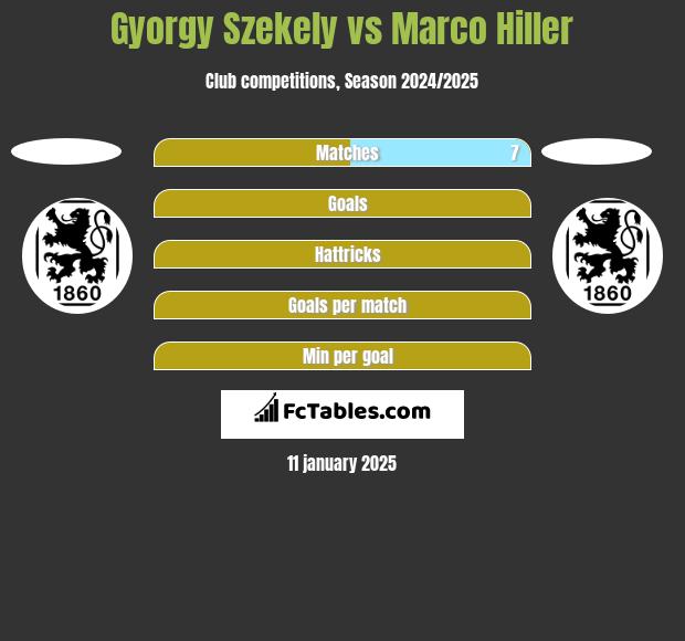 Gyorgy Szekely vs Marco Hiller h2h player stats