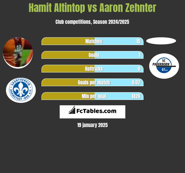 Hamit Altintop vs Aaron Zehnter h2h player stats