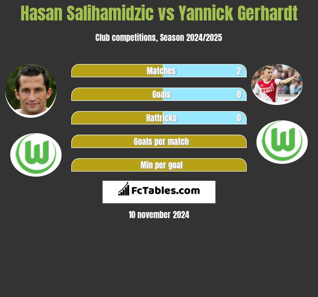 Hasan Salihamidzic vs Yannick Gerhardt h2h player stats