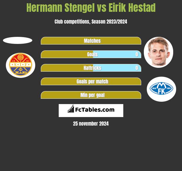 Hermann Stengel vs Eirik Hestad h2h player stats