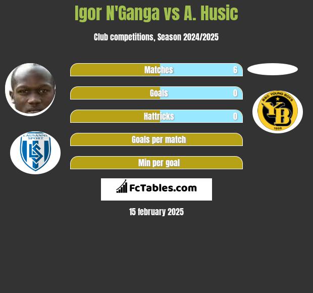 Igor N'Ganga vs A. Husic h2h player stats