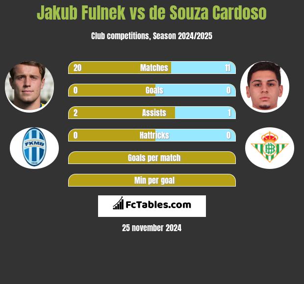 Jakub Fulnek vs de Souza Cardoso h2h player stats