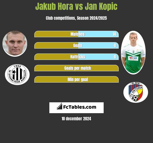 Jakub Hora vs Jan Kopic h2h player stats