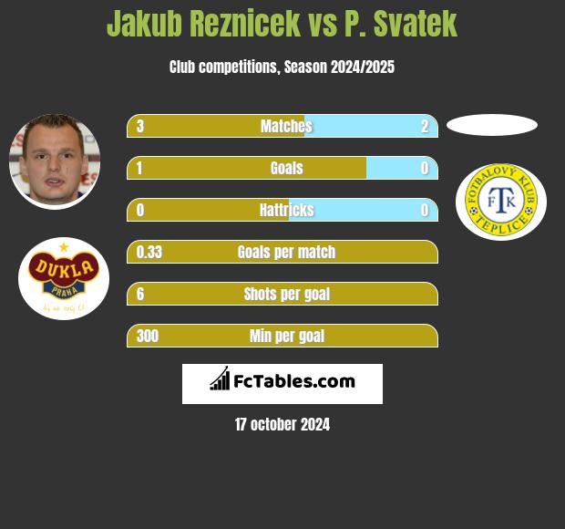 Jakub Reznicek vs P. Svatek h2h player stats