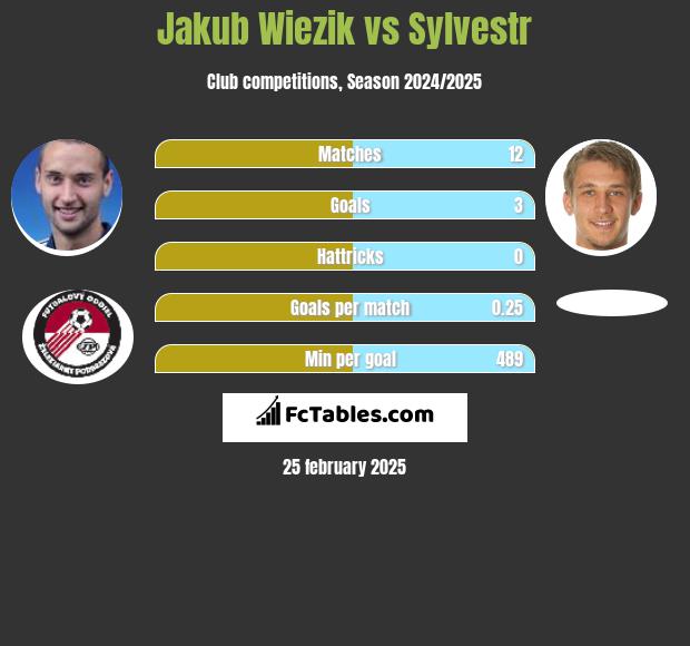 Jakub Więzik vs Sylvestr h2h player stats