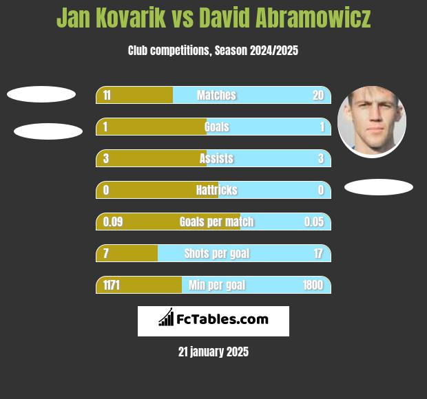 Jan Kovarik vs David Abramowicz h2h player stats