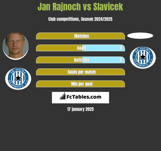 Jan Rajnoch vs Slavicek h2h player stats