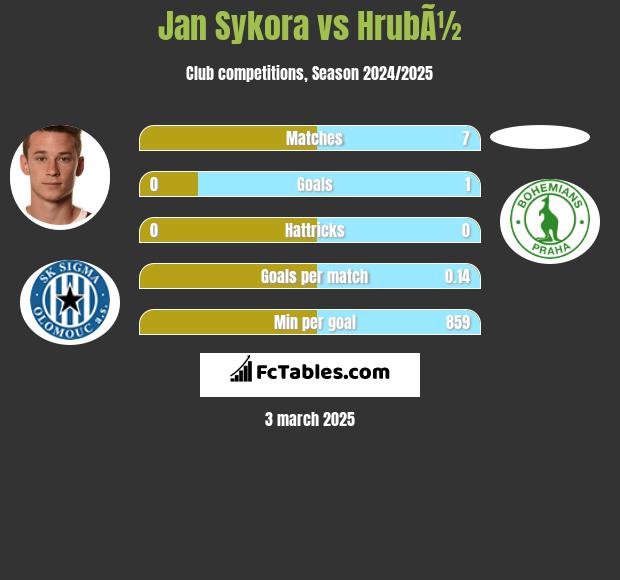 Jan Sykora vs HrubÃ½ h2h player stats