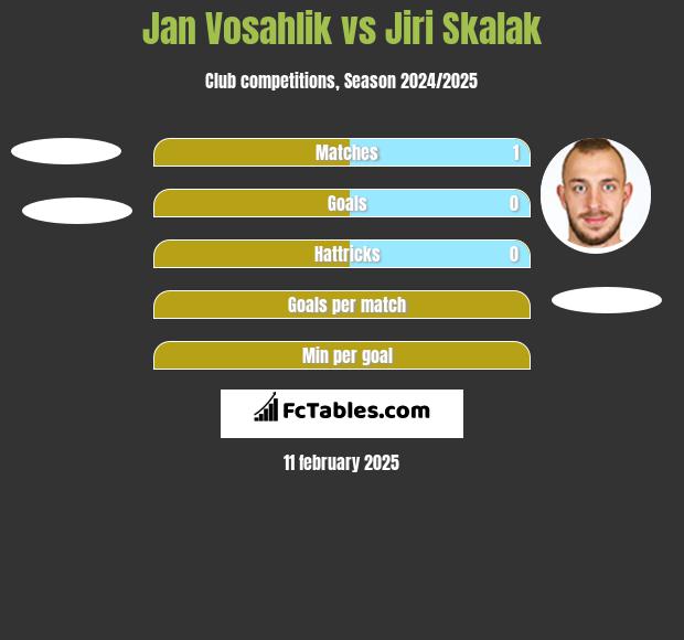 Jan Vosahlik vs Jiri Skalak h2h player stats